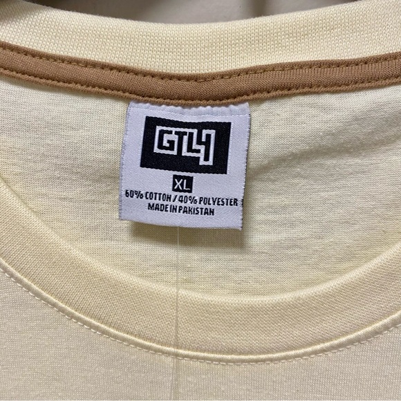 GTL4 Good Things Last Forever Sz XL T Shirt Beige & Tan NWT Atlantis Mission - Picture 4 of 5